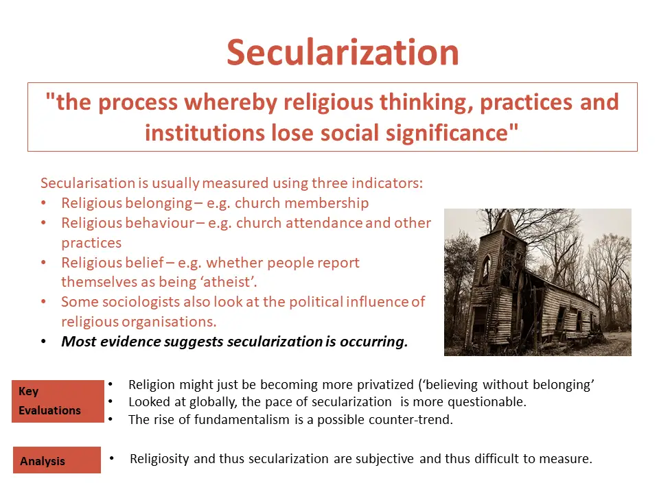 secularization sociology essay